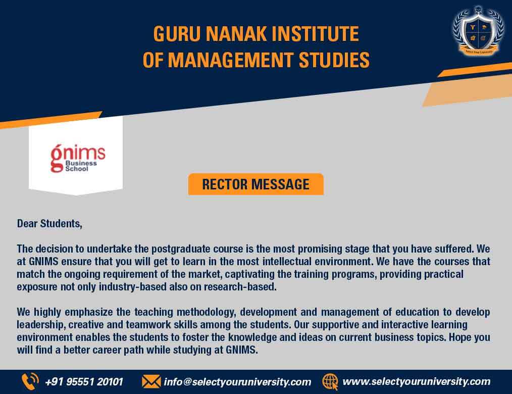 rectors-message-of-guru-nanak-institute-of-management-studies